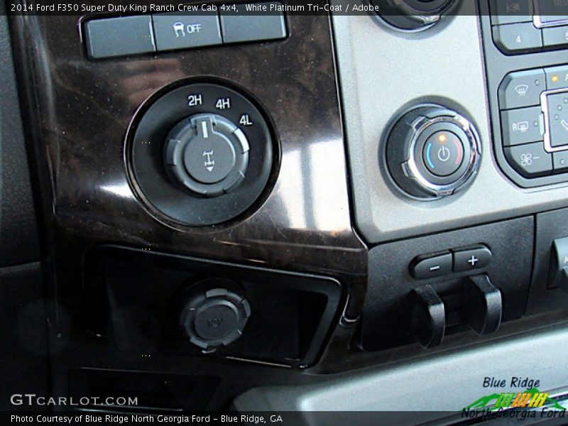 White Platinum Tri-Coat / Adobe 2014 Ford F350 Super Duty King Ranch Crew Cab 4x4