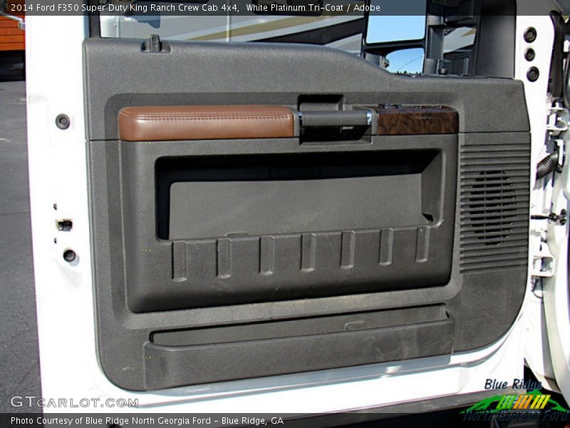 White Platinum Tri-Coat / Adobe 2014 Ford F350 Super Duty King Ranch Crew Cab 4x4