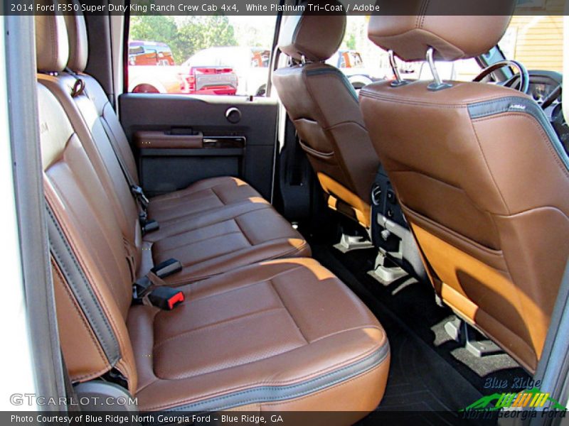 White Platinum Tri-Coat / Adobe 2014 Ford F350 Super Duty King Ranch Crew Cab 4x4