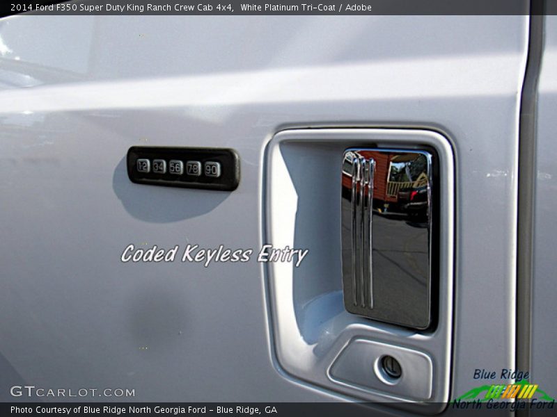White Platinum Tri-Coat / Adobe 2014 Ford F350 Super Duty King Ranch Crew Cab 4x4