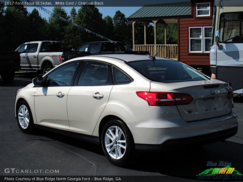 White Gold / Charcoal Black 2017 Ford Focus SE Sedan