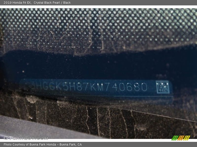 Crystal Black Pearl / Black 2019 Honda Fit EX