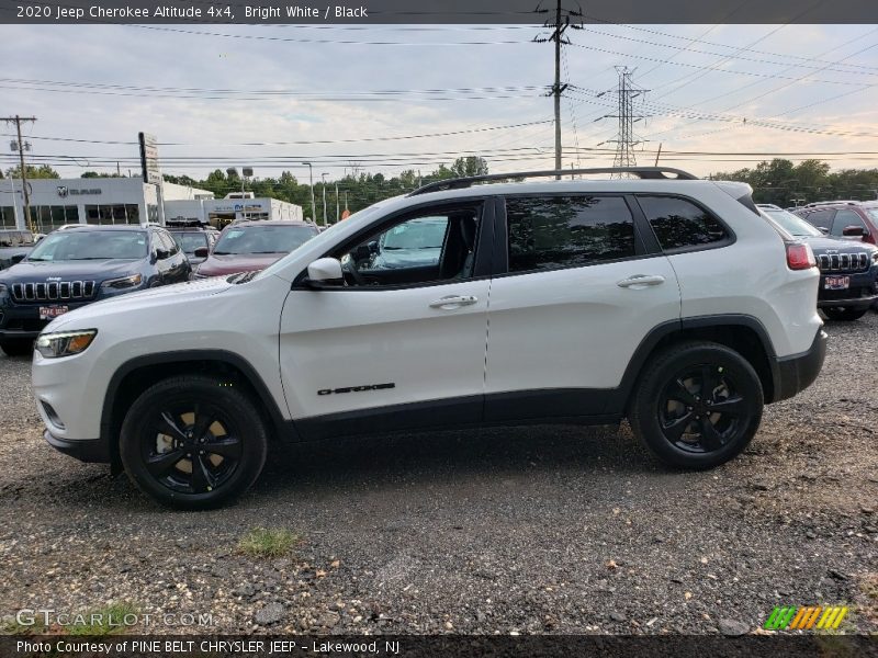 Bright White / Black 2020 Jeep Cherokee Altitude 4x4