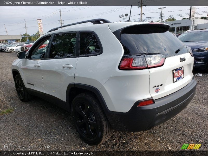 Bright White / Black 2020 Jeep Cherokee Altitude 4x4