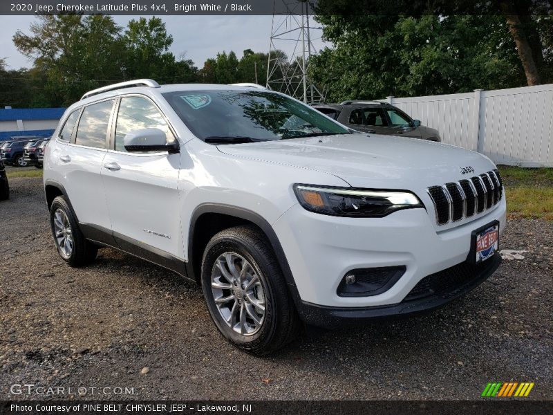 Bright White / Black 2020 Jeep Cherokee Latitude Plus 4x4