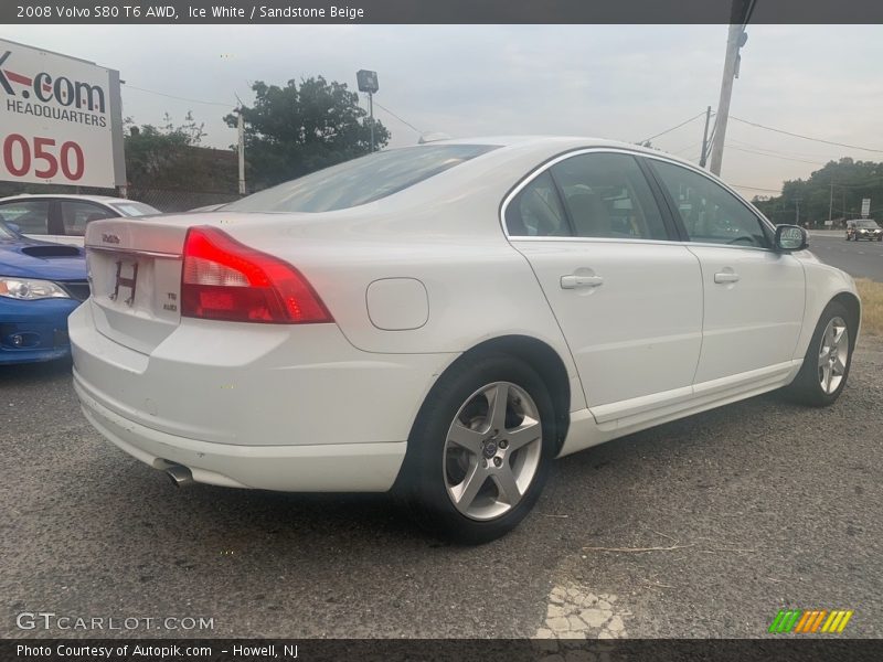 Ice White / Sandstone Beige 2008 Volvo S80 T6 AWD
