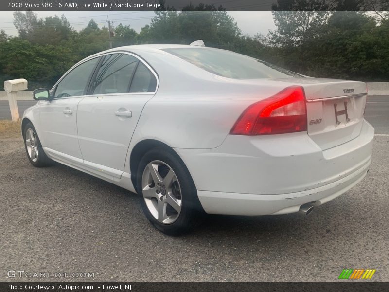 Ice White / Sandstone Beige 2008 Volvo S80 T6 AWD