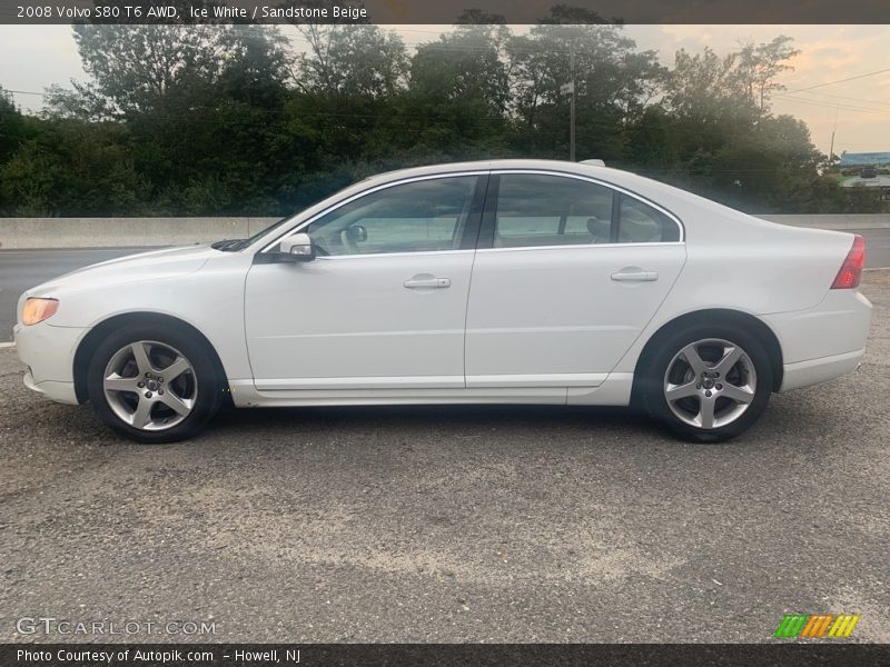 Ice White / Sandstone Beige 2008 Volvo S80 T6 AWD