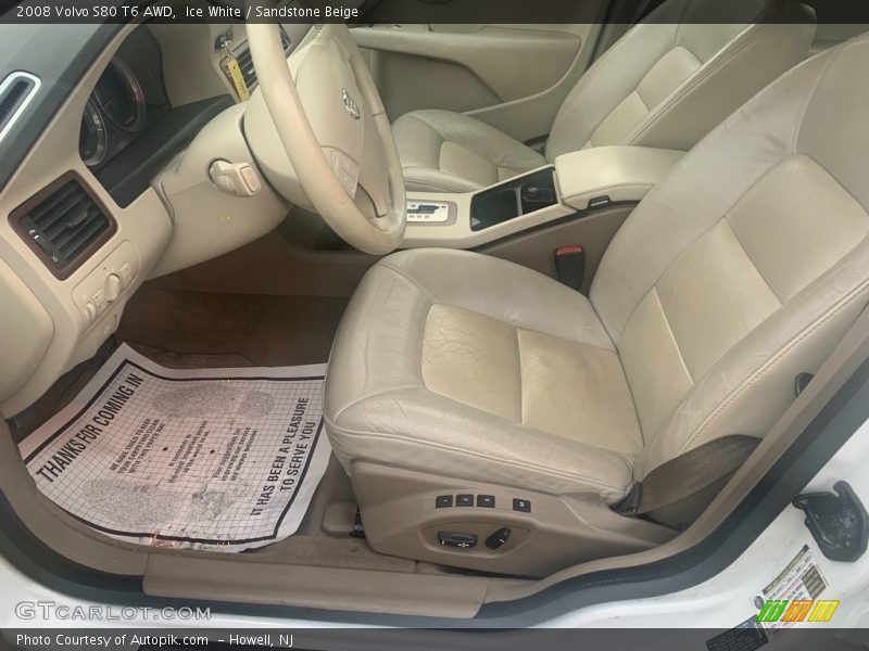 Ice White / Sandstone Beige 2008 Volvo S80 T6 AWD