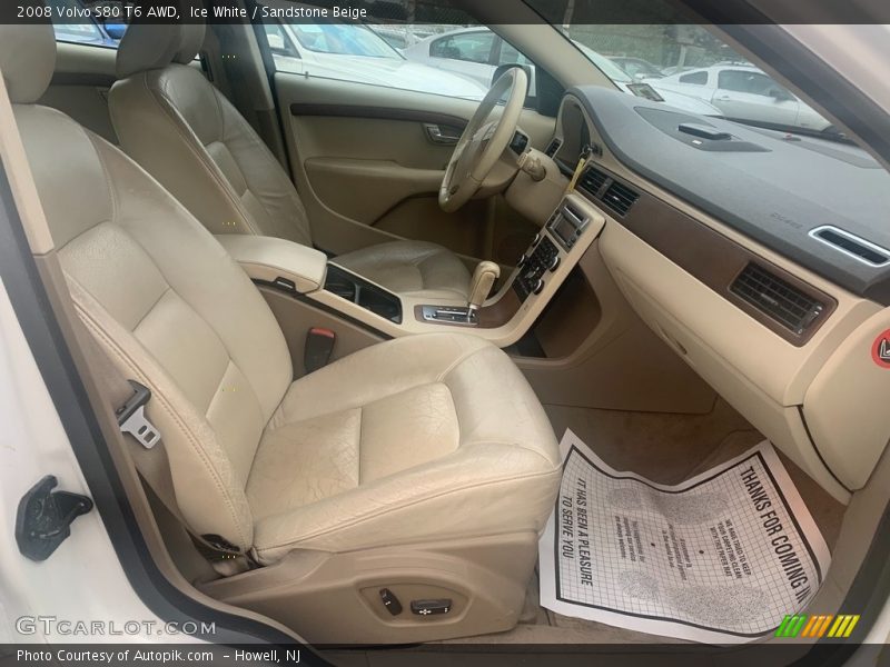 Ice White / Sandstone Beige 2008 Volvo S80 T6 AWD