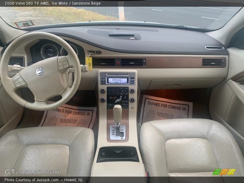 Ice White / Sandstone Beige 2008 Volvo S80 T6 AWD
