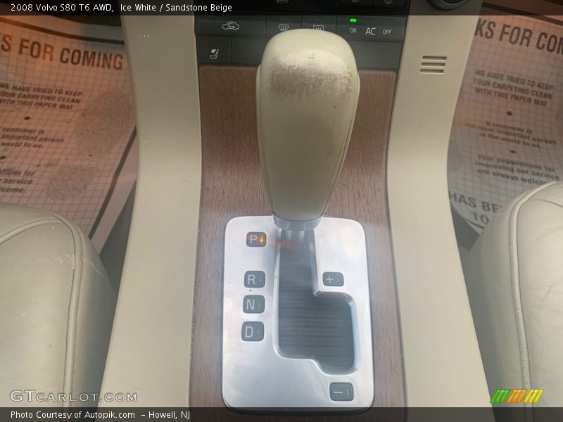 Ice White / Sandstone Beige 2008 Volvo S80 T6 AWD
