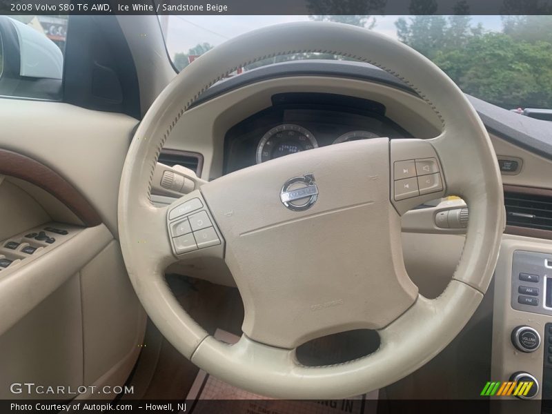 Ice White / Sandstone Beige 2008 Volvo S80 T6 AWD