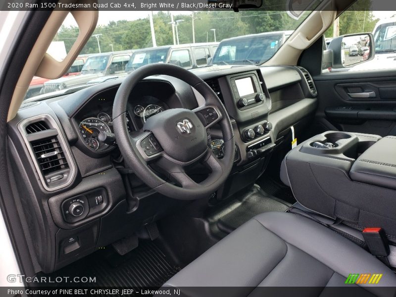  2020 1500 Tradesman Quad Cab 4x4 Black/Diesel Gray Interior