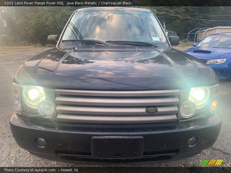 Java Black Metallic / Charcoal/Jet Black 2003 Land Rover Range Rover HSE