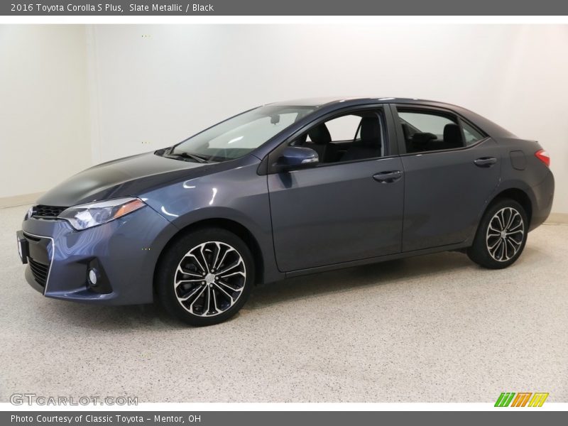 Slate Metallic / Black 2016 Toyota Corolla S Plus