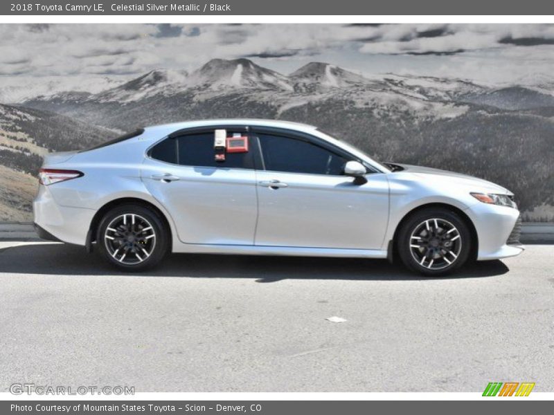 Celestial Silver Metallic / Black 2018 Toyota Camry LE