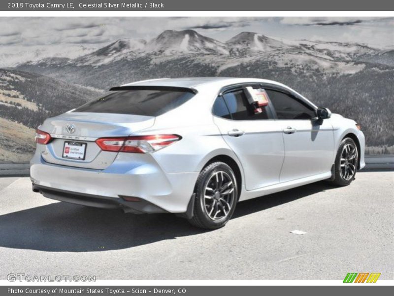 Celestial Silver Metallic / Black 2018 Toyota Camry LE