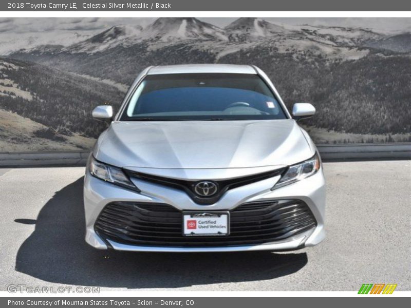 Celestial Silver Metallic / Black 2018 Toyota Camry LE