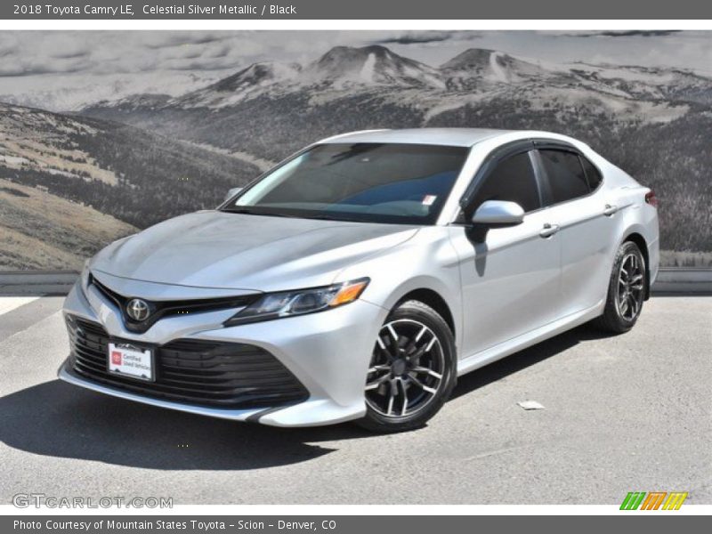 Celestial Silver Metallic / Black 2018 Toyota Camry LE