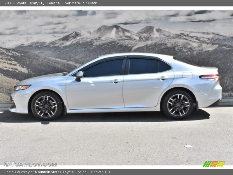 Celestial Silver Metallic / Black 2018 Toyota Camry LE