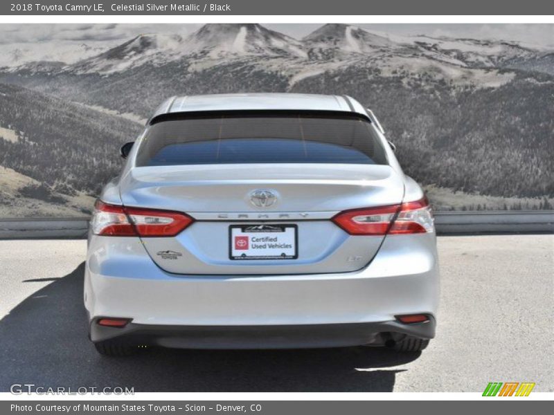 Celestial Silver Metallic / Black 2018 Toyota Camry LE