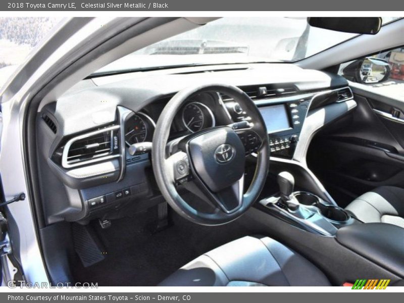 Celestial Silver Metallic / Black 2018 Toyota Camry LE