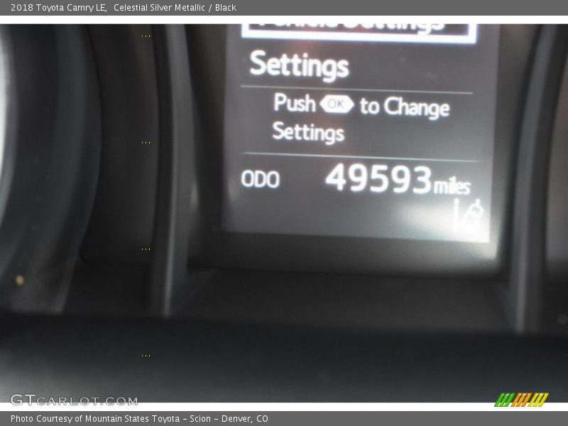 Celestial Silver Metallic / Black 2018 Toyota Camry LE