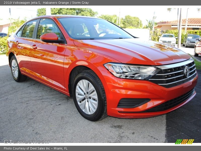 Habanero Orange / Storm Gray 2019 Volkswagen Jetta S