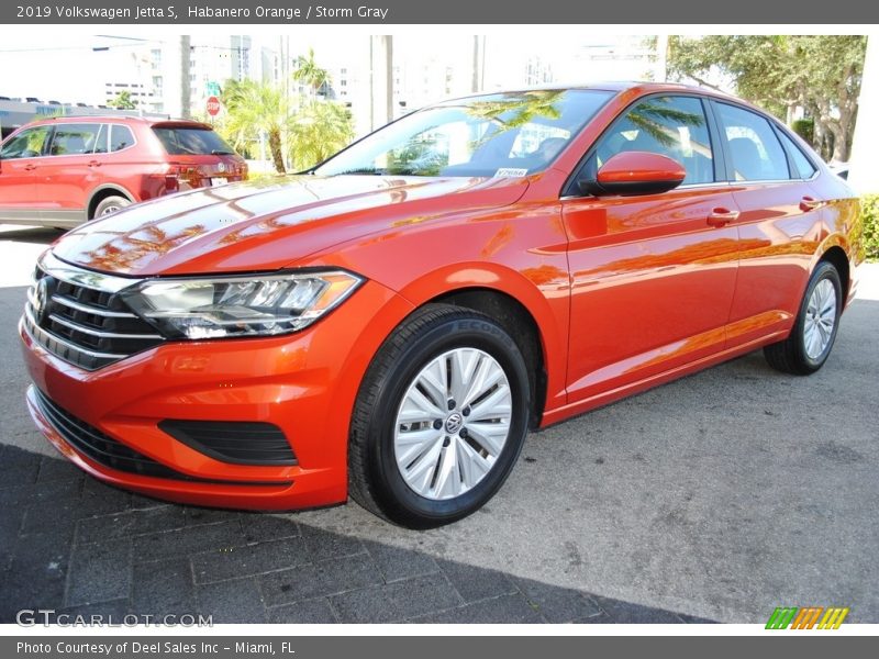 Habanero Orange / Storm Gray 2019 Volkswagen Jetta S