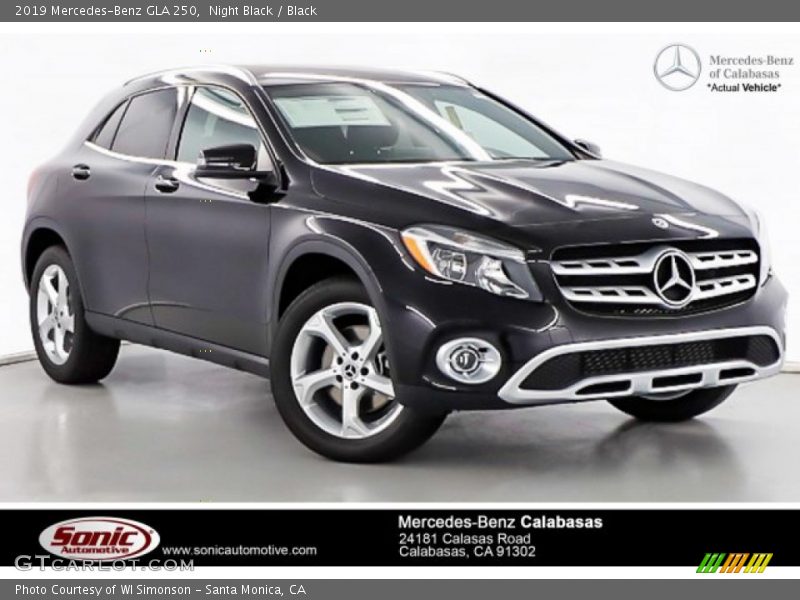 Night Black / Black 2019 Mercedes-Benz GLA 250