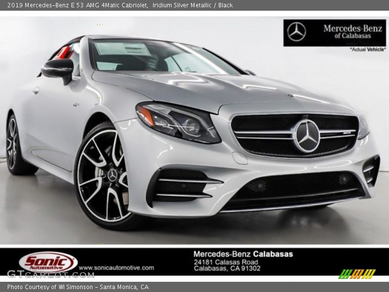 Iridium Silver Metallic / Black 2019 Mercedes-Benz E 53 AMG 4Matic Cabriolet