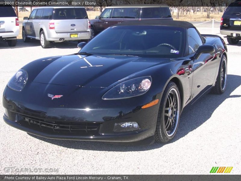Black / Ebony 2008 Chevrolet Corvette Convertible