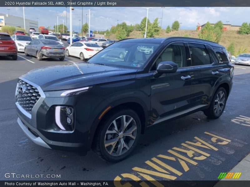 Steel Graphite / Light Beige 2020 Hyundai Palisade SEL AWD