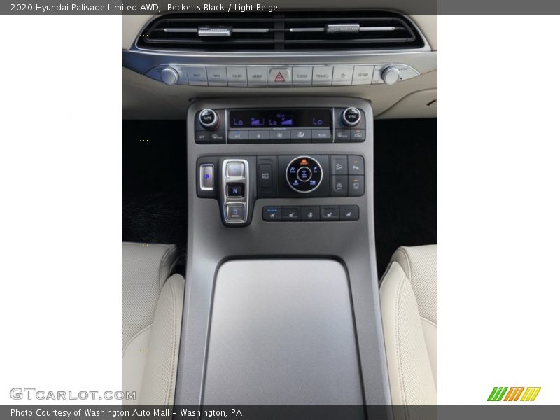 Controls of 2020 Palisade Limited AWD