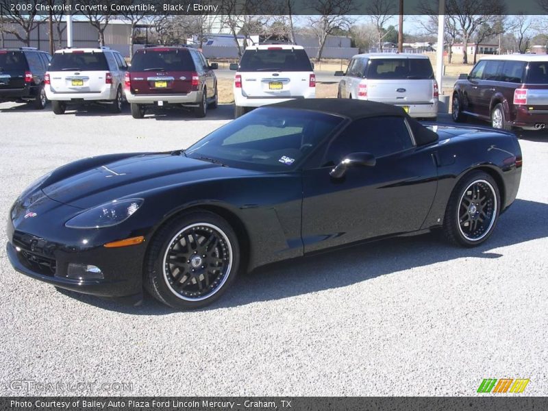 Black / Ebony 2008 Chevrolet Corvette Convertible
