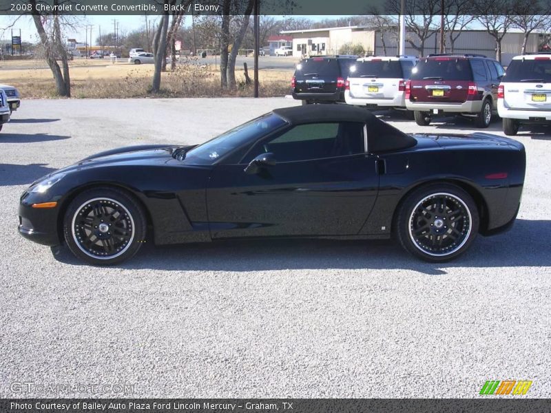 Black / Ebony 2008 Chevrolet Corvette Convertible