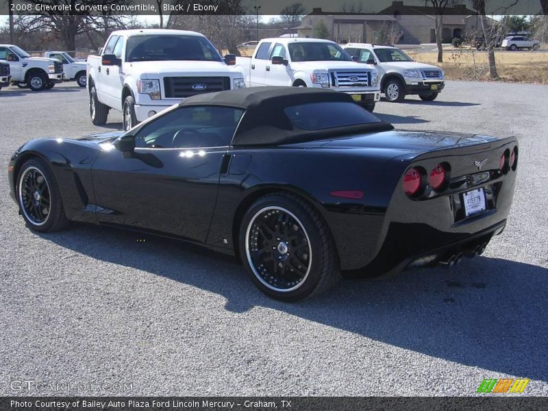 Black / Ebony 2008 Chevrolet Corvette Convertible