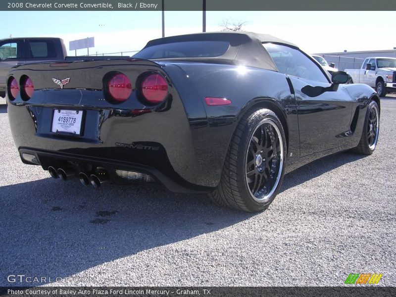 Black / Ebony 2008 Chevrolet Corvette Convertible