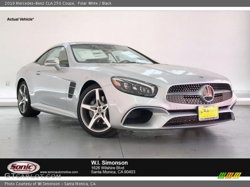 Polar White / Black 2019 Mercedes-Benz CLA 250 Coupe
