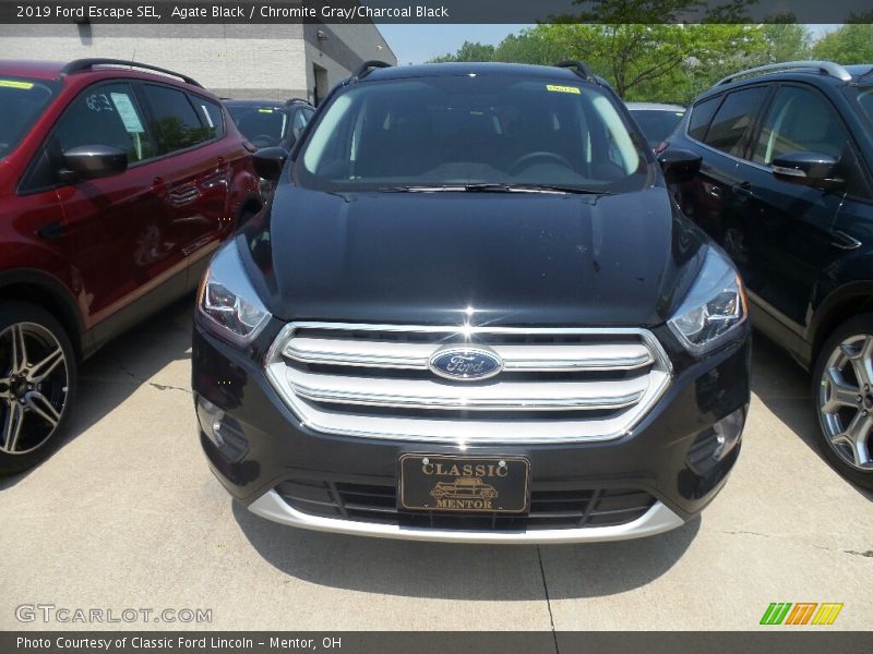 Agate Black / Chromite Gray/Charcoal Black 2019 Ford Escape SEL