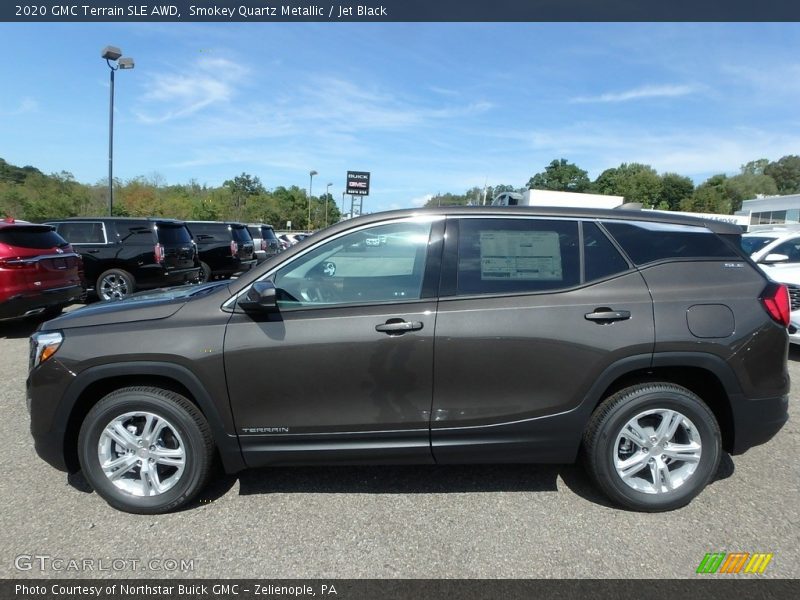 Smokey Quartz Metallic / Jet Black 2020 GMC Terrain SLE AWD