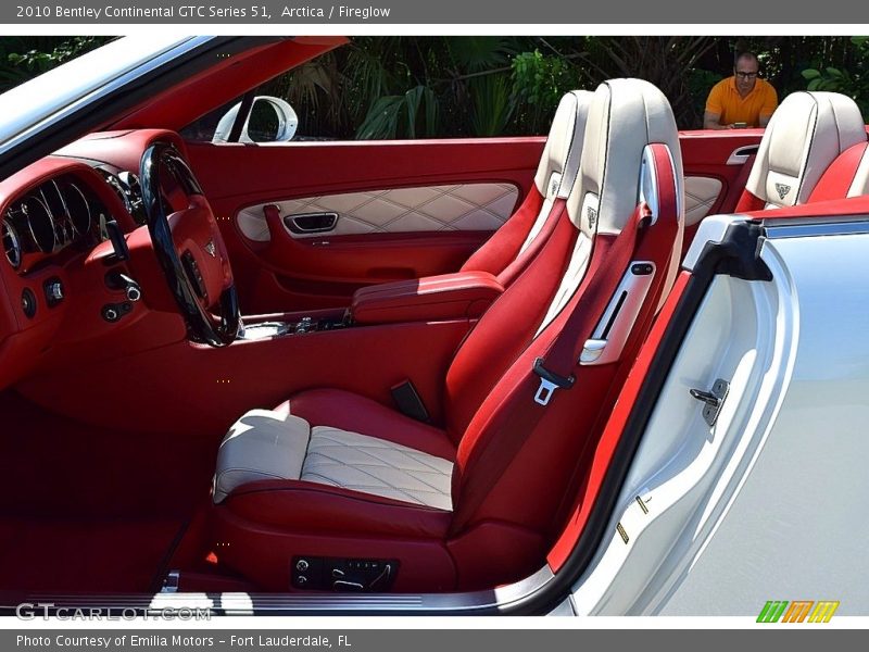  2010 Continental GTC Series 51 Fireglow Interior