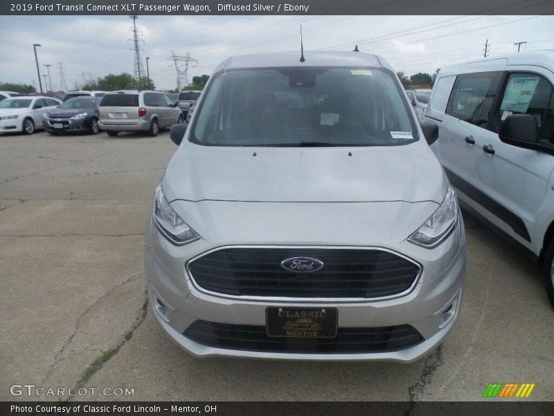 Diffused Silver / Ebony 2019 Ford Transit Connect XLT Passenger Wagon