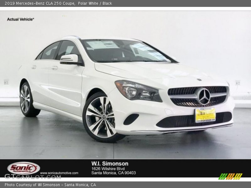 Polar White / Black 2019 Mercedes-Benz CLA 250 Coupe