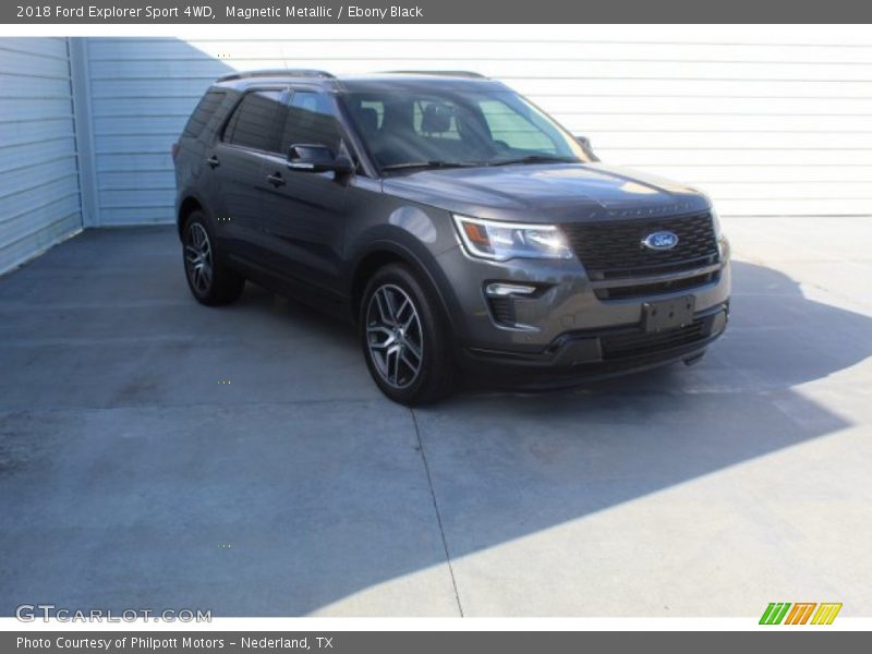 Magnetic Metallic / Ebony Black 2018 Ford Explorer Sport 4WD