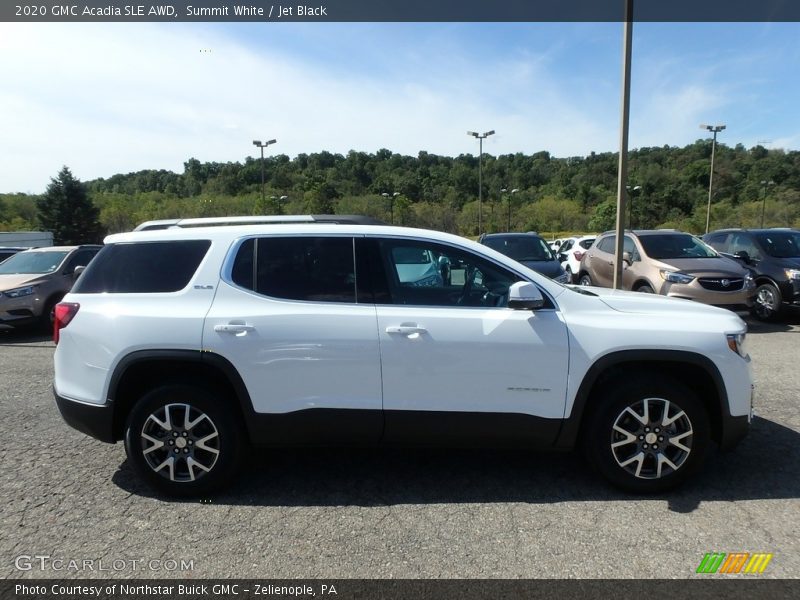 Summit White / Jet Black 2020 GMC Acadia SLE AWD