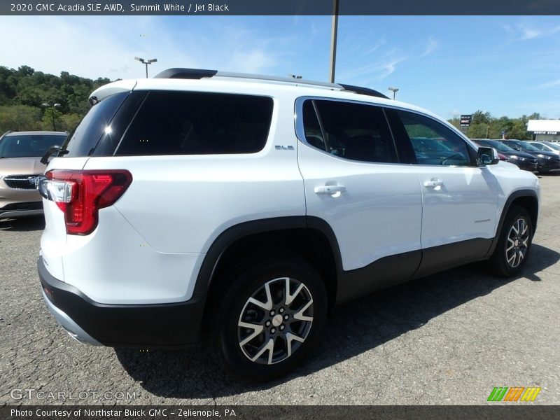 Summit White / Jet Black 2020 GMC Acadia SLE AWD