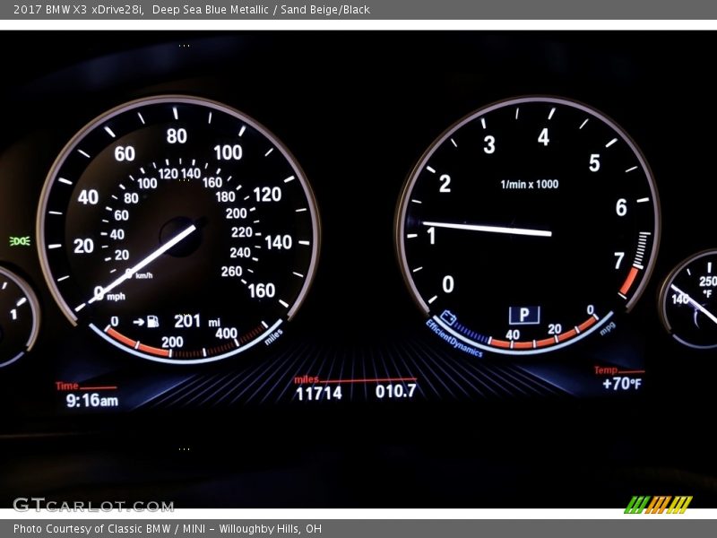 Deep Sea Blue Metallic / Sand Beige/Black 2017 BMW X3 xDrive28i