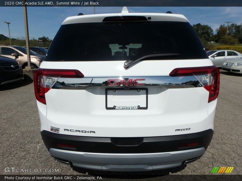 Summit White / Jet Black 2020 GMC Acadia SLE AWD